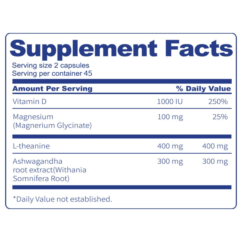 BSYS Magnesium Supplements Sleep & Anxiety Relief Aid Muscle Relaxation Support Heart Health & Blood Sugar Balance Formula Cognitive Function Enhancement Nighttime Wellness Supplement