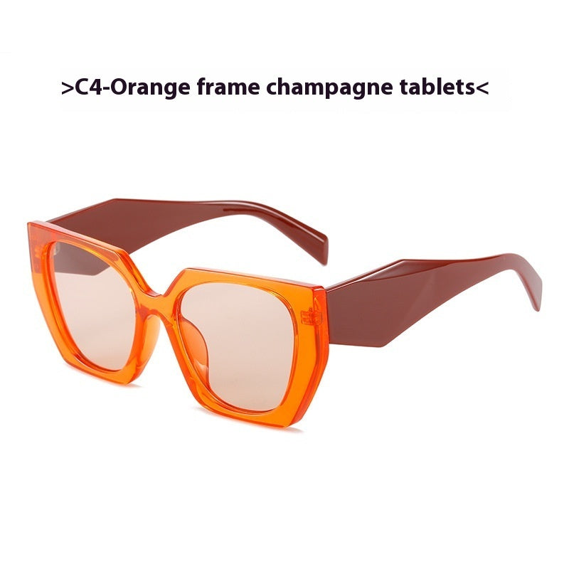 Retro Cat Eye Large Rim Sunglasses European And American Style