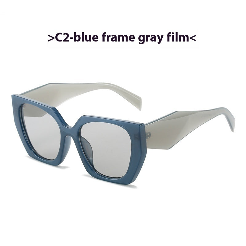 Retro Cat Eye Large Rim Sunglasses European And American Style